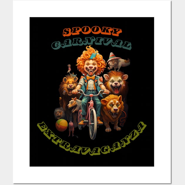 Spooky Carnival Extravaganza Wall Art by FehuMarcinArt